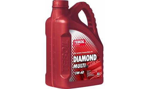 Масло моторное Teboil Diamond Multi 5w40, синтетическое, API SN+, ACEA A3/B4, универсальное, 4л, арт. 3455081