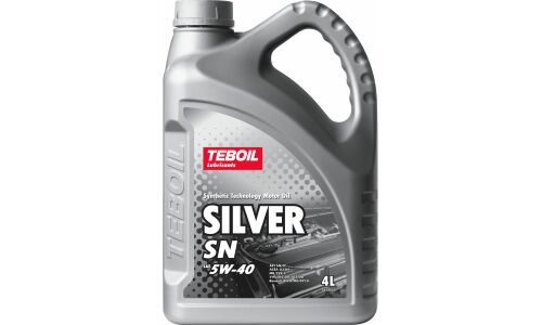 Масло моторное Teboil Silver 5w40, полусинтетическое, API SN/CF, ACEA A3/B4, универсальное, 4л, арт. 3453924