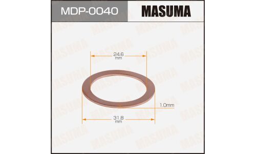 Шайба (прокладка) для болта маслосливного MASUMA, TOYOTA 31.8x24.6x1 [уп.50]
