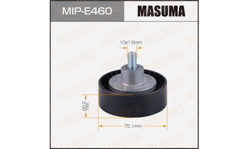 Ролик обводной ремня привода навесного оборудования, M54B25 (256S5), M54B22 (226S1), M54B30 (306S3)