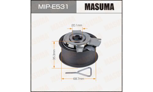 Натяжитель ремня ГРМ Masuma, для двигателей AMF / ASZ / ATD / AVB / AVF / AWX / AXR, арт. MIP-E531
