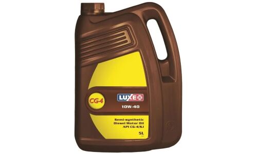 Масло моторное Luxe Diesel 10w40, полусинтетическое, API CG-4/SJ, ACEA A3/B3/B4/E2, универсальное, 5л, арт. 425