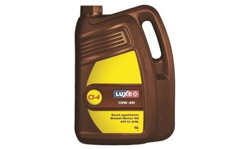 Масло моторное Luxe Diesel 10w40, полусинтетическое, API СI-4/SL, ACEA E7, для дизельного двигателя, 5л, арт. 230
