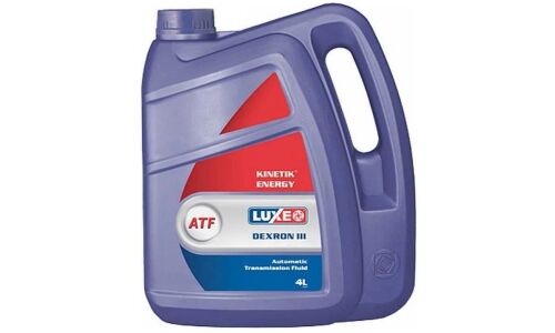 Масло трансмиссионное Luxe АTF Kinetik Energy, полусинтетическое, GM Dexron III, для АКПП и ГУР, 4л, арт. 566