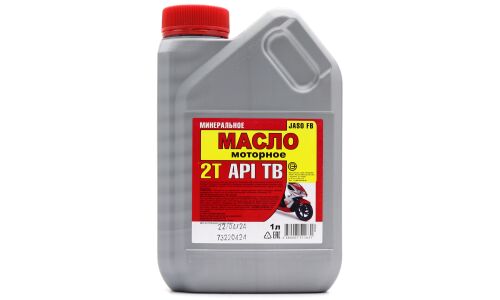 Масло для мототехники Уфимск 2T, минеральное, API TB, JASO FB, 2-тактное, 1л, арт. 5570