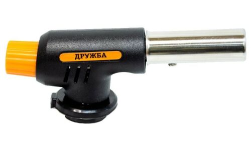 Газовая горелка на газовый баллон с пьезоэлементом Дружба 158х40х60 мм