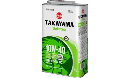 Масло моторное Takayama Safetec 10w40, полусинтетическое, API SN/CF, ACEA A3/B4, универсальное, 1л, арт. 6056034