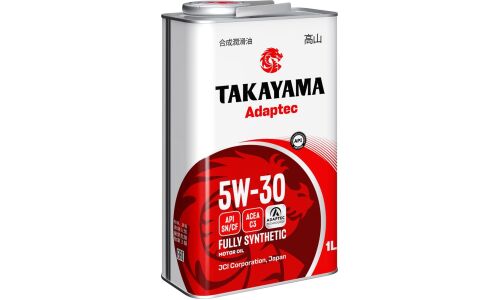 Масло моторное Takayama Adaptec 5w30, синтетическое, API SN/CF, ACEA C3, универсальное, 1л, арт. 6056084