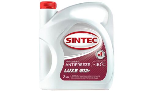 Антифриз Sintec Antifreeze Luxe, OAT, G12+, красный, -40°C, 3кг, арт. 990464/103015