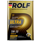 Масло моторное Rolf Ultra 5w30, синтетическое, API SN/CF, ACEA C3, универсальное, 1л, арт. 322935