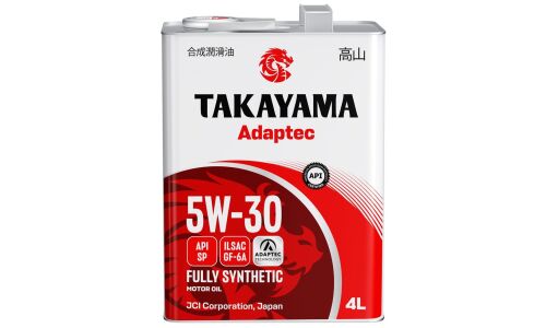 Масло моторное Takayama Adaptec 5w30, синтетическое, API SP, ILSAC GF-6A, для бензинового двигателя, 4л, арт. 6056131