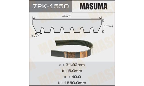 Ремень поликлиновый Masuma, арт. 7PK-1550