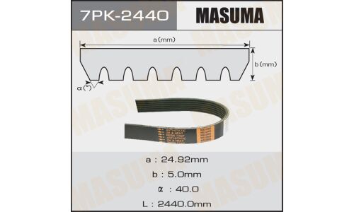 Ремень поликлиновый Masuma, арт. 7PK-2440