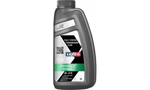 Масло трансмиссионное Luxe Transsol X Manual 75w90, синтетическое, API GL-4/GL-5/MT-1, для МКПП и дифференциалов, 1л, арт. 30380