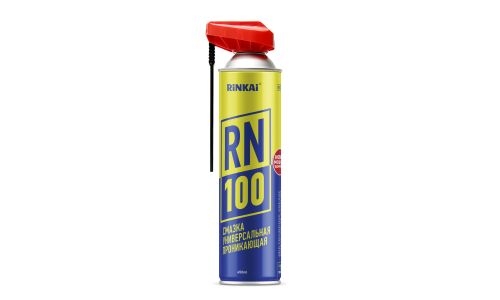 Смазка проникающая (жидкий ключ) Rinkai RN-100 многоцелевая, антикоррозийная, аэрозоль 650мл (с мульти-позиционным распылителем 2в1), арт. RC1010
