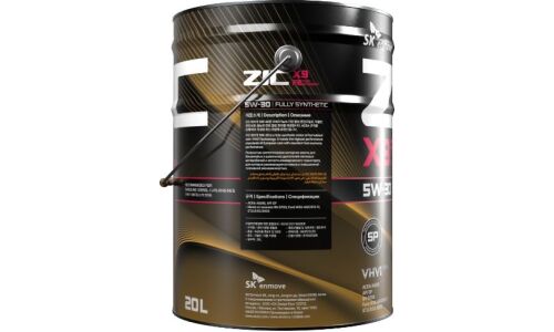 Масло моторное ZIC X9 FE 5w30, синтетическое, API SP, ACEA A5/B5, универсальное, 20л, арт. 192615