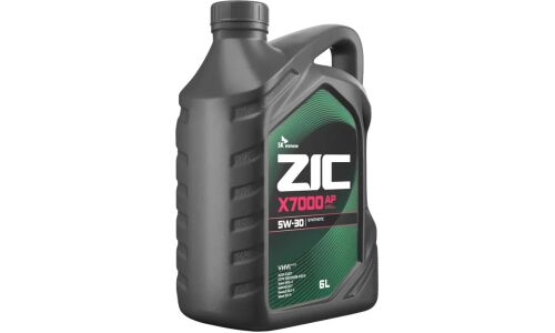 Масло моторное ZIC X7000 AP 5w30, синтетическое, API CI-4, ACEA E4/E7, для дизельного двигателя, 6л, арт. 172605