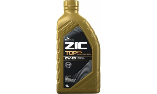 Масло моторное ZIC TOP ES 0w20, синтетическое, API SP, ACEA С6/C5, ILSAC GF-6A, универсальное, 1л, арт. 132045