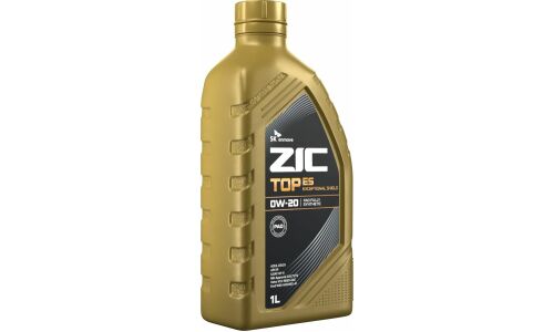 Масло моторное ZIC TOP ES 0w20, синтетическое, API SP, ACEA С6/C5, ILSAC GF-6A, универсальное, 1л, арт. 132045