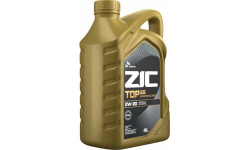 Масло моторное ZIC TOP ES 0w20, синтетическое, API SP, ACEA С6/C5, ILSAC GF-6A, универсальное, 4л, арт. 162045
