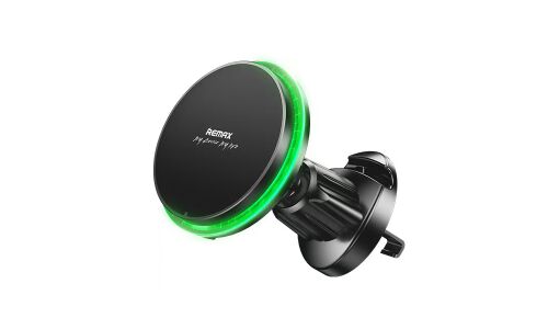 Держатель для телефона Remax Magsafe Holder Magnetic, в дефлектор, магнитный, поворотный, с беспроводной зарядкой 15Вт, арт. RM-C01