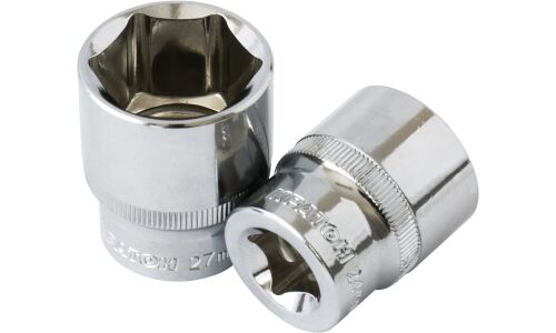 Головка торцевая Кратон, короткая, 6-гранная, под квадрат 1/2", 12мм, арт. 2 28 05 005