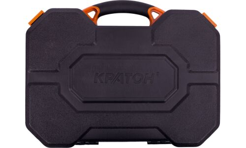 Набор торцевых головок Кратон TS-03, с трещоткой, под размеры 1/2" и 1/4", комплект 94 предмета, арт. 2 28 09 003