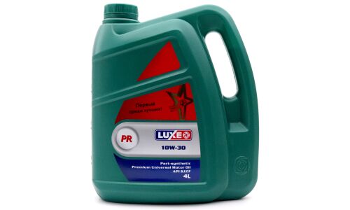 Масло моторное Luxe Super PR 10w30, частично синтетическое, API SJ/CF, ACEA A2/B2, универсальное, 4л, арт. 30478