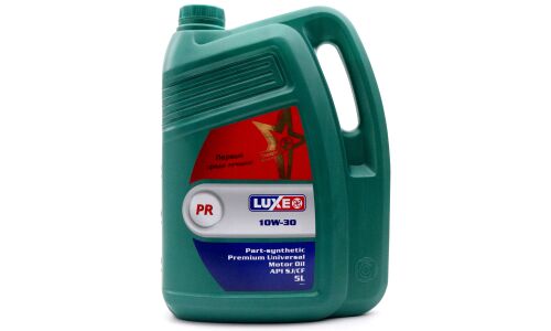 Масло моторное Luxe Super PR 10w30, частично синтетическое, API SJ/CF, ACEA A2/B2, универсальное, 5л, арт. 30479