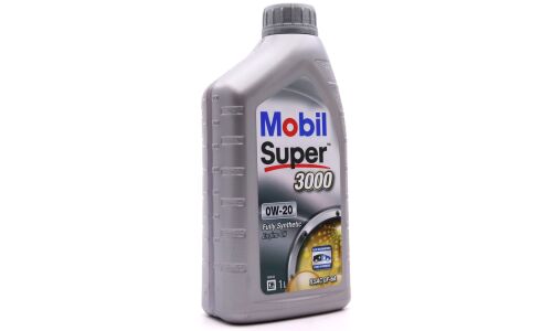 Масло моторное Mobil Super 3000 0w20, синтетическое, API SP RC, ILSAC GF-6A, для бензинового двигателя, 1л, арт. 156121