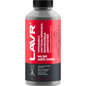 Промывка инжекторов Lavr Injection System Flush Petrol ML101, для бензиновых двигателей, с эффектом раскоксовки, для промывочных станций, бутылка 1л, арт. Ln2001