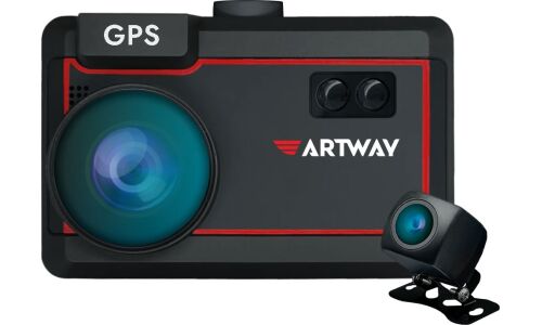 Видеорегистратор + радар-детектор ARTWAY MD-209 Signature Dual, 1920х1080, обзор 170°, экран 2.4", G-сенсор (датчик удара), 2 камеры