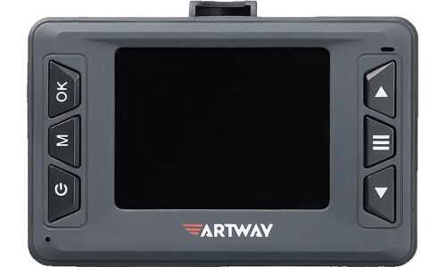 Видеорегистратор + радар-детектор ARTWAY MD-209 Signature Dual, 1920х1080, обзор 170°, экран 2.4", G-сенсор (датчик удара), 2 камеры