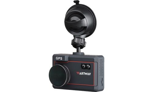 Видеорегистратор + радар-детектор ARTWAY MD-209 Signature Dual, 1920х1080, обзор 170°, экран 2.4", G-сенсор (датчик удара), 2 камеры