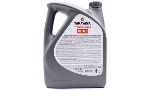 Масло трансмиссионное Takayama ATF Multi, синтетическое, универсальное, для АКПП, 4л, арт. 100480