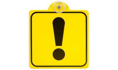 Знак ТопАвто «Начинающий водитель», ГОСТ, внутренний, квадратный, 150x150мм, арт. TA-6702