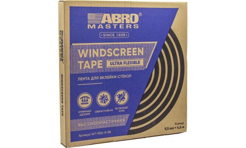 Лента для вклейки стёкол ABRO Windscreen Tape, 9.5мм x 4.6м, арт. WT-900-R-RE