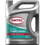 Масло моторное Sintec Turbo Diesel 10w40, полусинтетическое, API CF-4/SJ, для дизельного двигателя, 5л, арт. 102538