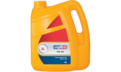 Масло моторное Luxe SL 5w30, полусинтетическое, API SG/CD, универсальное, 4л, арт. 30321