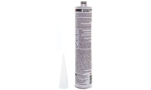 Герметик для стёкол ABRO Masters Automotive Glass Adhesive UR-2500, полиуретановый, без запаха, чёрный, картридж 310мл, арт. UR-2500-AM-RE