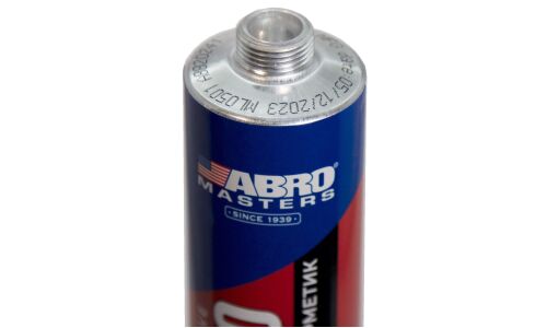 Герметик для стёкол ABRO Masters Automotive Glass Adhesive UR-2500, полиуретановый, без запаха, чёрный, картридж 310мл, арт. UR-2500-AM-RE