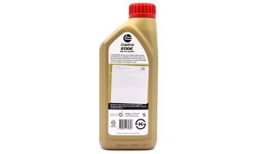 Масло моторное Castrol Edge 5w40, синтетическое, API SP, ACEA A3/B4, универсальное, 1л, арт. 3430672
