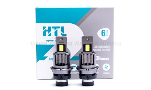 Лампа светодиодная HTL XEN D2S/D2R (P32d-3, P32d-2), 85В, 40Вт, 6000К, комплект 2 шт, арт. Л0433