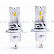 Лампа светодиодная HTL S1 H4 (P43t, T16), 12В, 16/16Вт (соответствует 60/55Вт), 4000К, комплект 2 шт, арт. Л0473