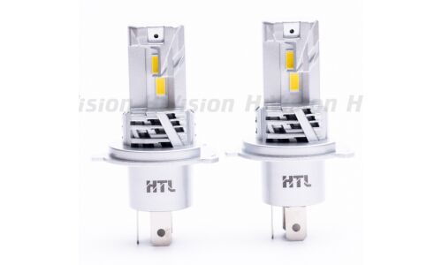 Лампа светодиодная HTL S1 H4 (P43t, T16), 12В, 16/16Вт (соответствует 60/55Вт), 4000К, комплект 2 шт, арт. Л0473