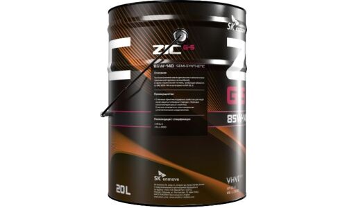 Масло трансмиссионное ZIC G-5 85w140, полусинтетическое, API GL-5, для МКПП, 20л, арт. 192692