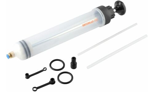 Шприц Маслозаливной АвтоДело 500мл, прозрачный, гибкая трубка