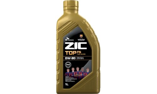 Масло моторное ZIC TOP FS 0w30, синтетическое, API SP, ILSAC GF-6A, ACEA C2, универсальное, 1л, арт. 132042