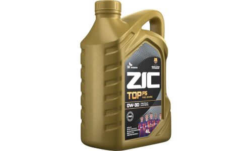 Масло моторное ZIC TOP FS 0w30, синтетическое, API SP, ILSAC GF-6A, ACEA C2, универсальное, 4л, арт. 162042