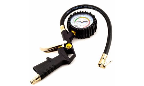 Пистолет для накачки шин TopAuto, с аналоговым манометром до 16атм, арт. 14450